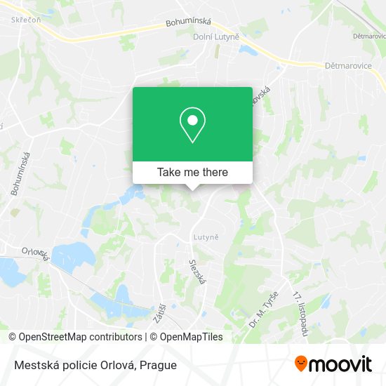 Карта Mestská policie Orlová