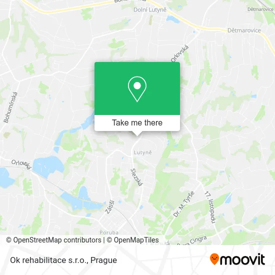 Карта Ok rehabilitace s.r.o.