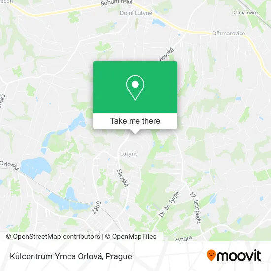 Kůlcentrum Ymca Orlová map