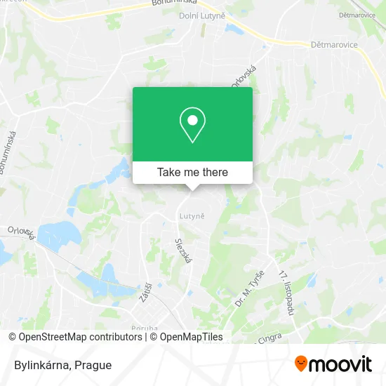 Карта Bylinkárna