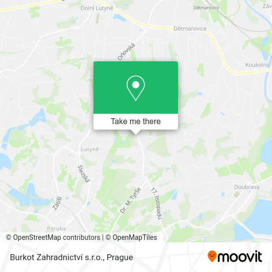 Карта Burkot Zahradnictví s.r.o.