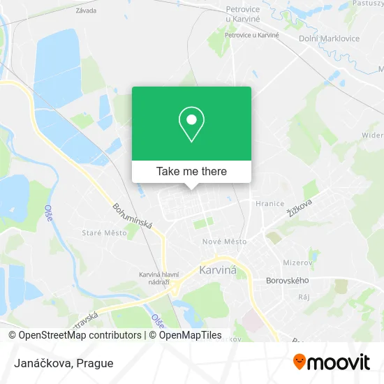 Карта Janáčkova