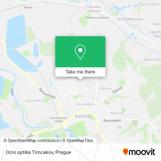 Карта Ocni optika Timcakov
