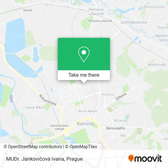 MUDr. Jankovičová Ivana map