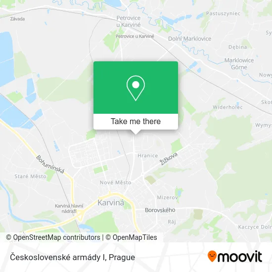Карта Československé armády I