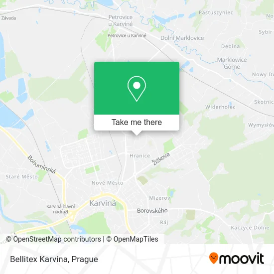 Карта Bellitex Karvina