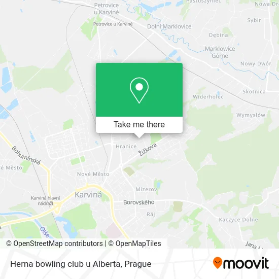 Карта Herna bowling club u Alberta