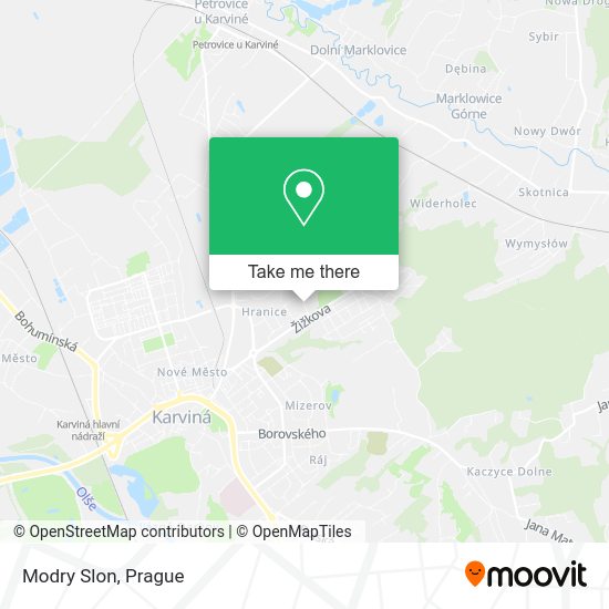 Карта Modry Slon