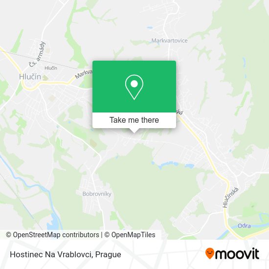 Карта Hostinec Na Vrablovci