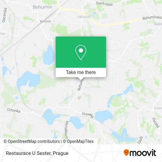Карта Restaurace U Sester