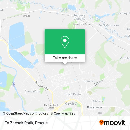 Карта Fa Zdenek Parik