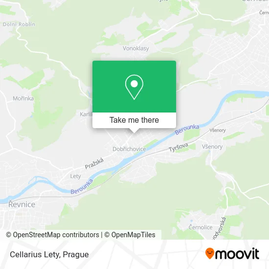 Карта Cellarius Lety