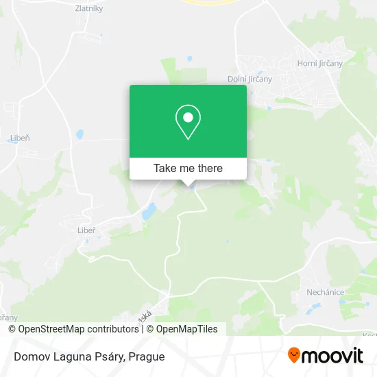 Карта Domov Laguna Psáry