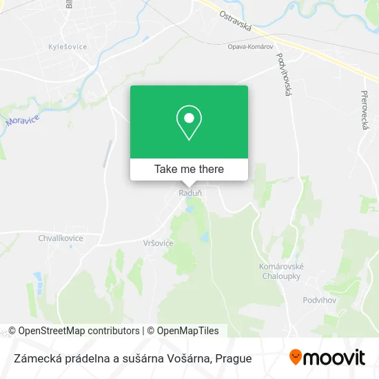 Карта Zámecká prádelna a sušárna Vošárna