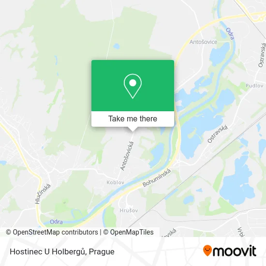 Карта Hostinec U Holbergů