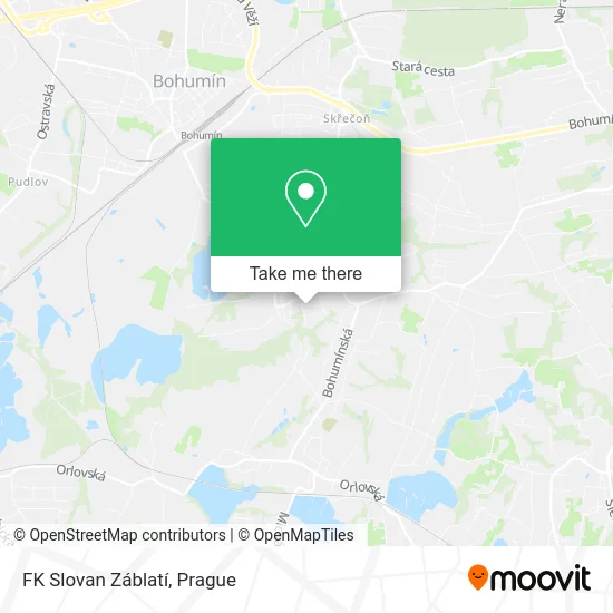 FK Slovan Záblatí map