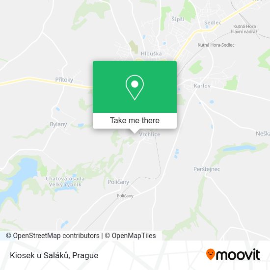 Карта Kiosek u Saláků