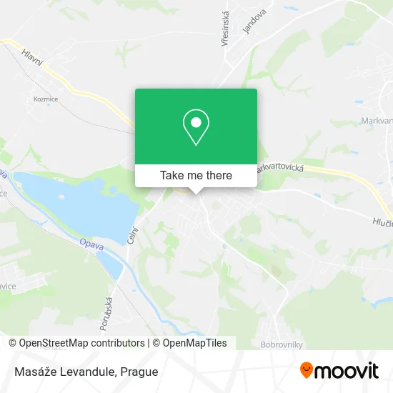 Карта Masáže Levandule