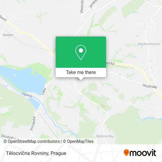 Карта Tělocvična Rovniny