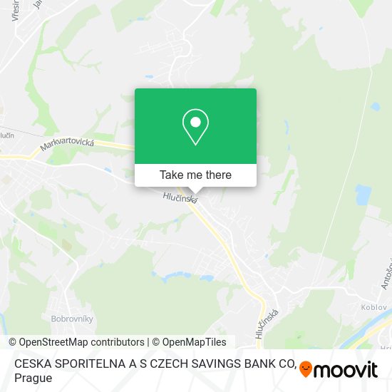 Карта CESKA SPORITELNA A S CZECH SAVINGS BANK CO