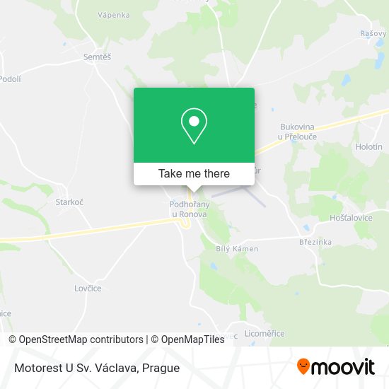 Карта Motorest U Sv. Václava
