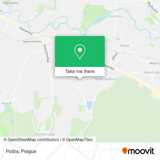 Карта Pošta