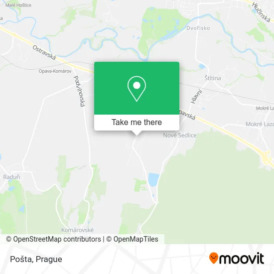 Карта Pošta