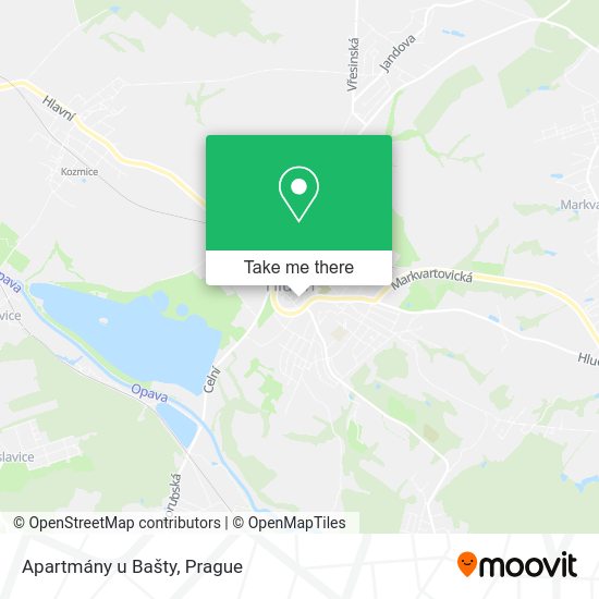 Карта Apartmány u Bašty