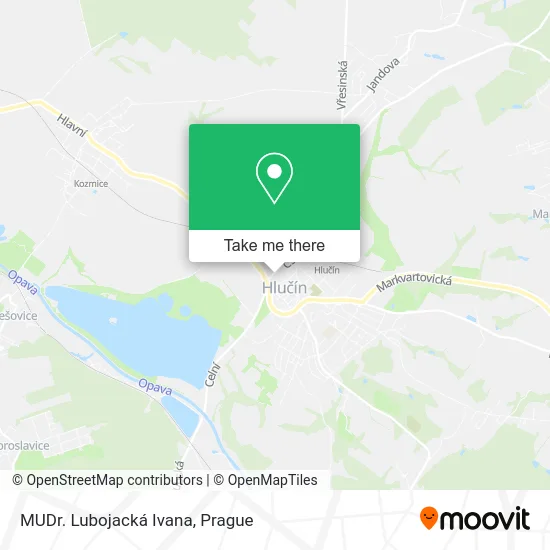 Карта MUDr. Lubojacká Ivana