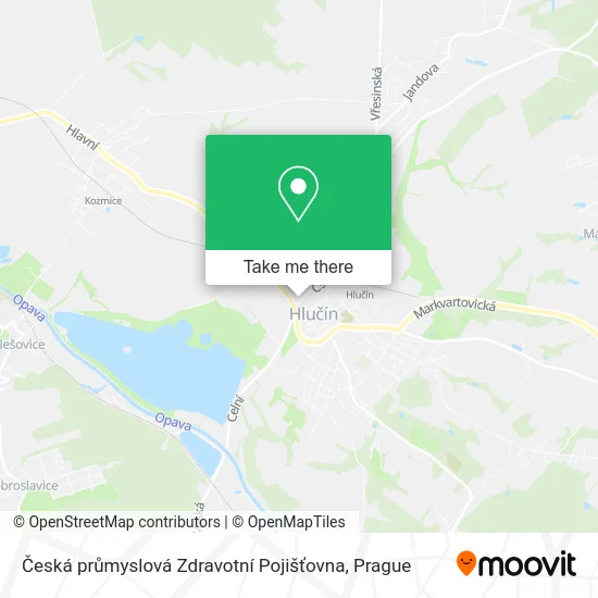 Карта Česká průmyslová Zdravotní Pojišťovna