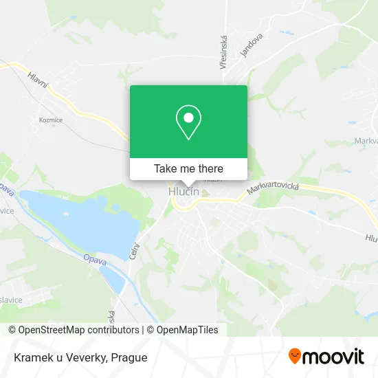 Карта Kramek u Veverky