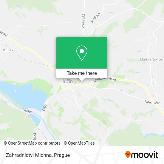 Карта Zahradnictvi Michna