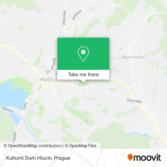 Карта Kulturni Dum Hlucin