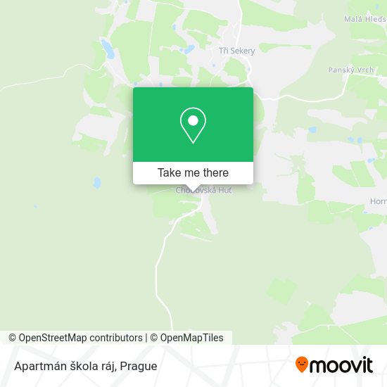 Карта Apartmán škola ráj