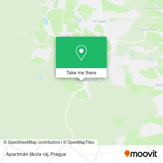 Карта Apartmán škola ráj