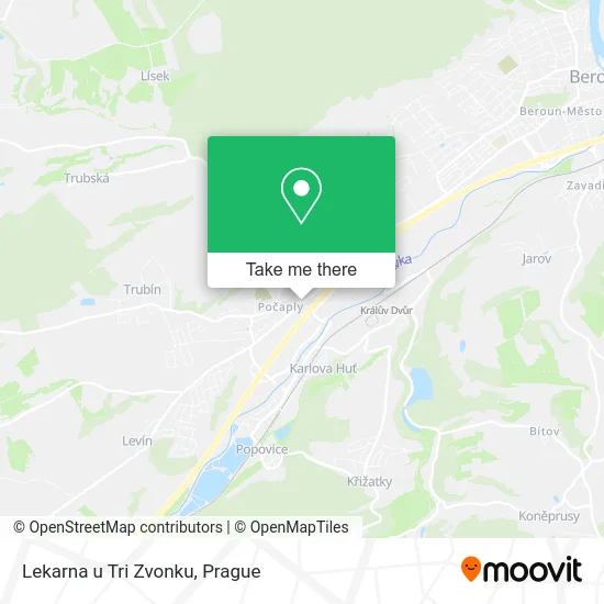 Карта Lekarna u Tri Zvonku