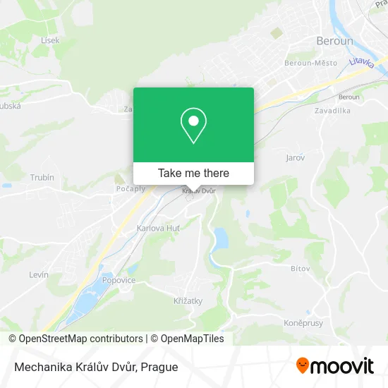 Карта Mechanika Králův Dvůr
