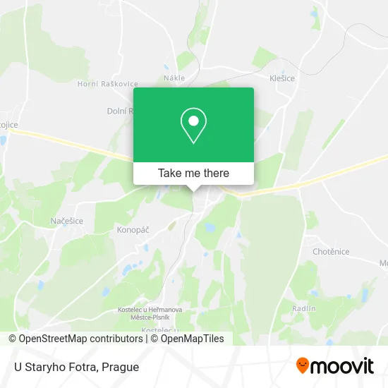 Карта U Staryho Fotra