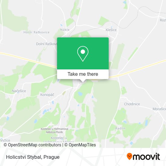 Карта Holicstvi Stybal