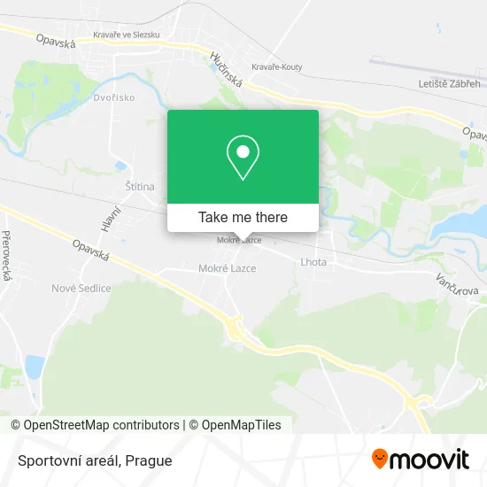Карта Sportovní areál