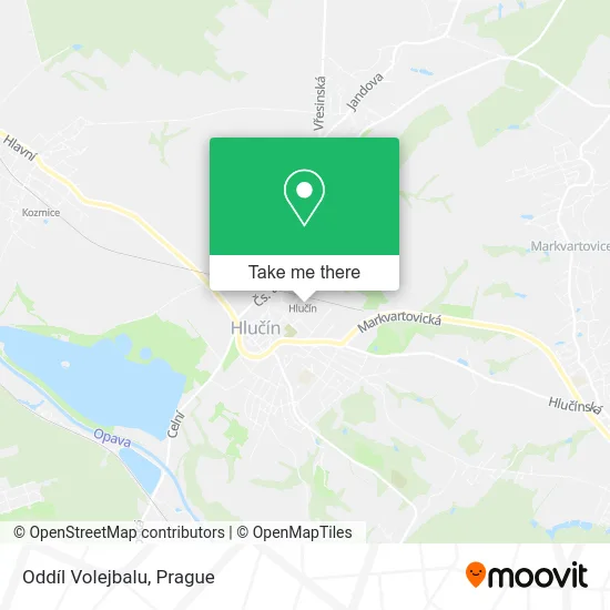 Карта Oddíl Volejbalu
