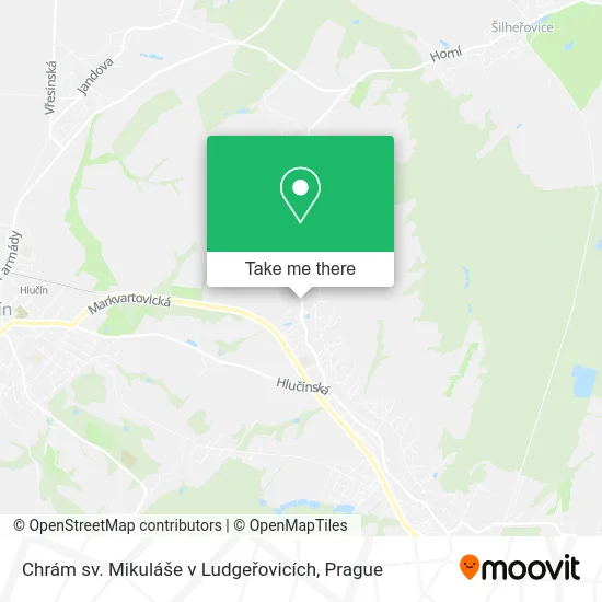 Карта Chrám sv. Mikuláše v Ludgeřovicích