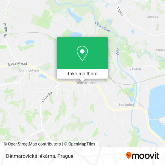 Карта Dětmarovická lékárna