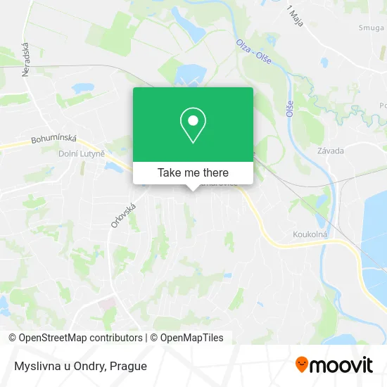 Карта Myslivna u Ondry