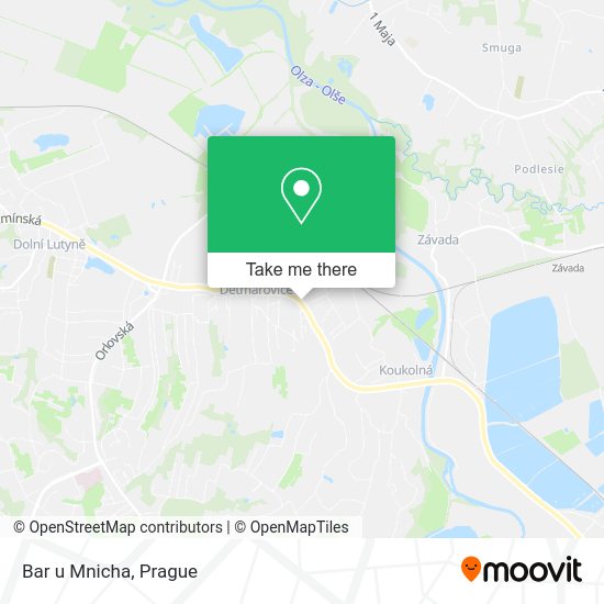 Карта Bar u Mnicha