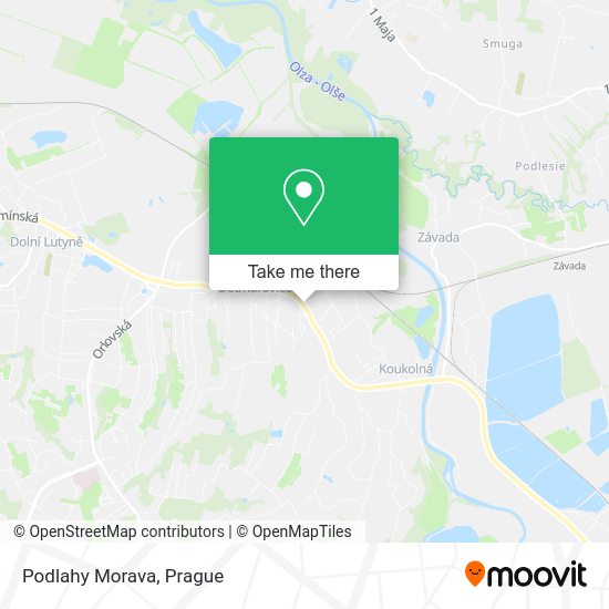 Карта Podlahy Morava
