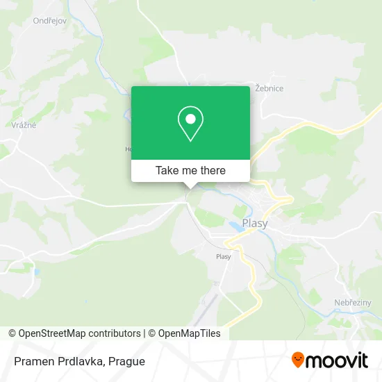 Карта Pramen Prdlavka