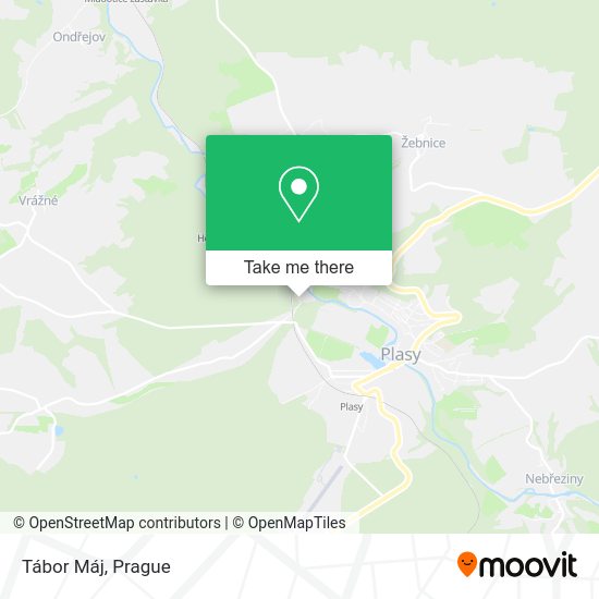 Карта Tábor Máj