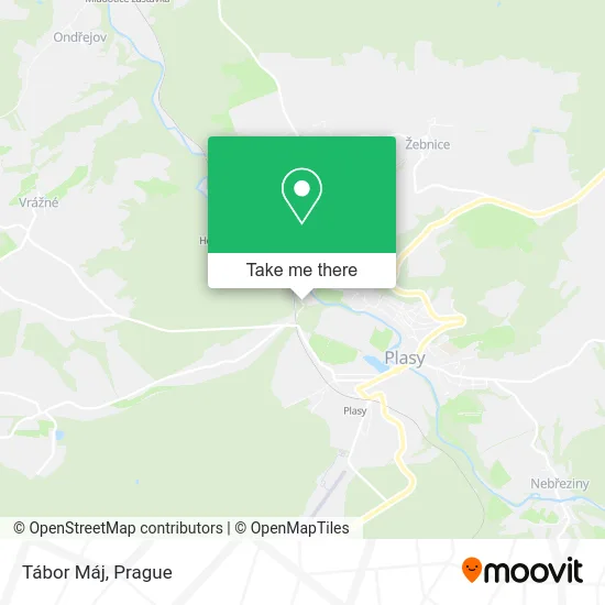 Карта Tábor Máj