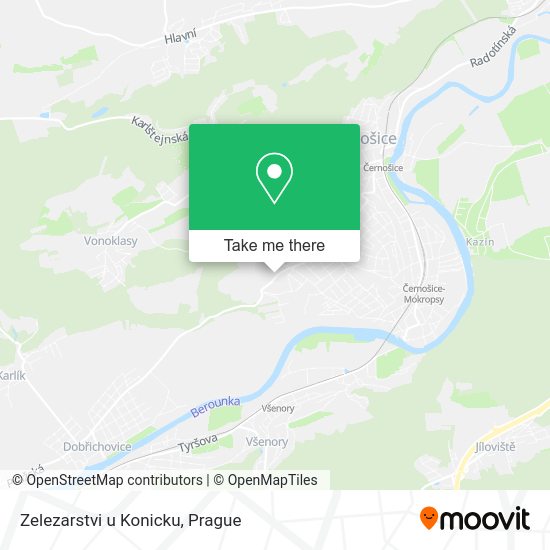 Карта Zelezarstvi u Konicku